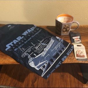 NWT Star Wars Disney World Shirt, Mug and Pins!!